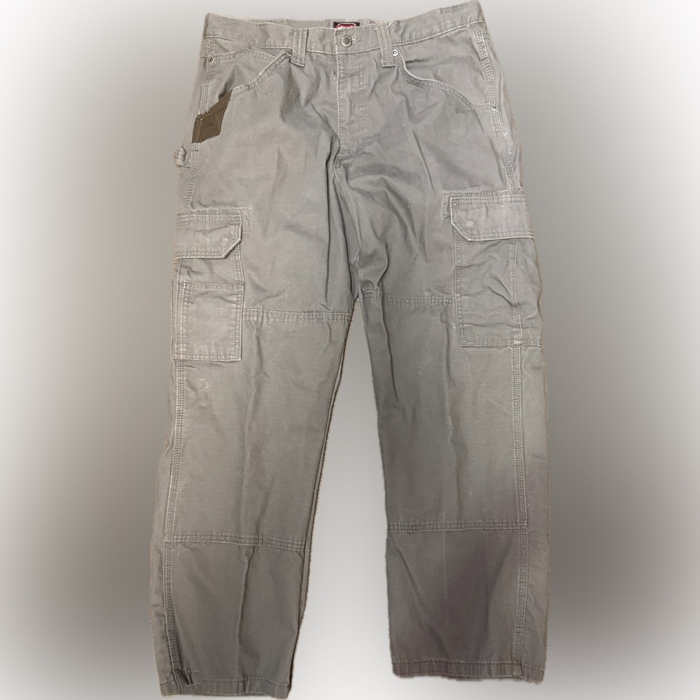 Wrangler Workwear Men's Grey Cargo Pants | Sz 34 x 30